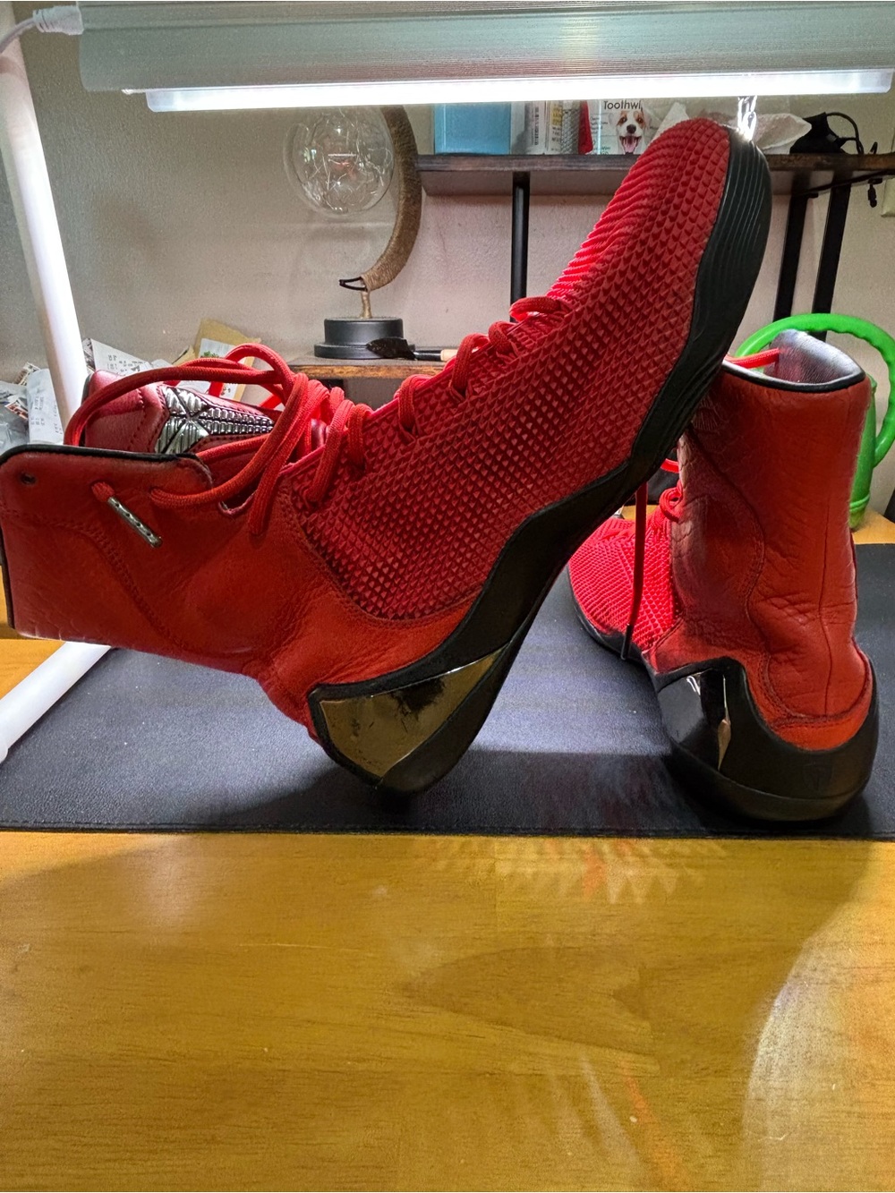 NIKE KOBE 9 KRM EXT HIGH RED MAMBA SNEAKERS. - Picture 7 of 16